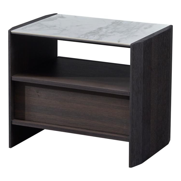 S-Ctg013 Wooden Night Stand, Ceramic Top Wooden Night Stand in Home and Hotel Bedroom Set, Best Selling Wooden Night Table