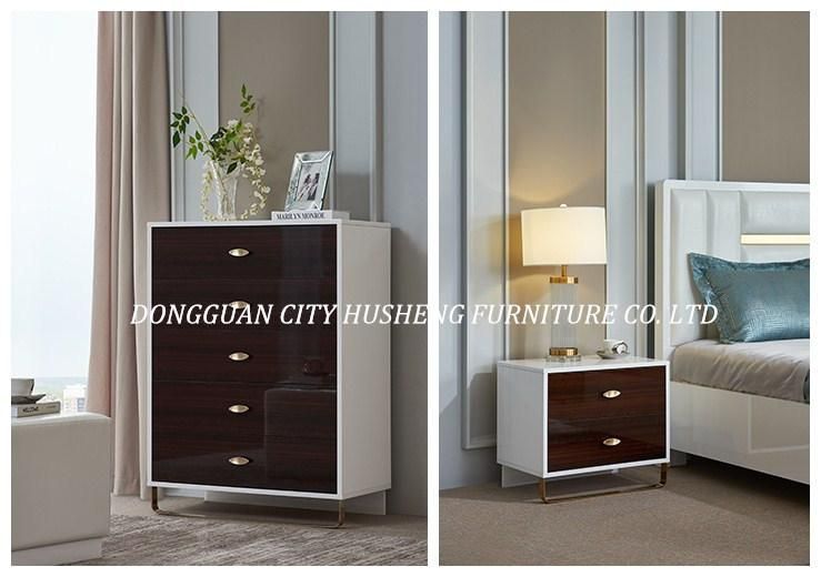 New Simple Design Modern Bedroom Set with Comptitive Price