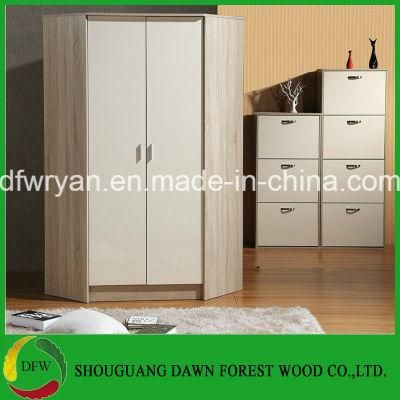 Modern Simple Melamine Door Modern Corner Wardrobe Design