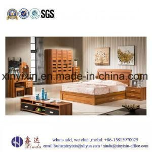 China Factory King Size Bed Wooden Bedroom Furniture (SH-014#)