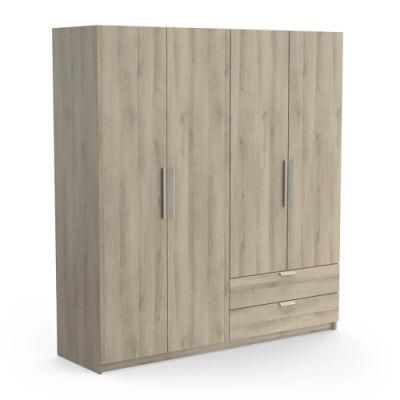 Modern Stylish Design Open Bedroom Wardrobe with Hinged Doors