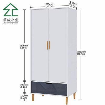 Factory Price Direct Sale Bedroom Wooden Furniture Storage Wardrobe