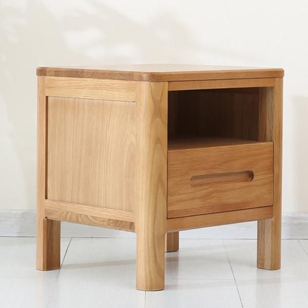 Nordic Oak Small Locker Bedroom Bedside Table Nightstand