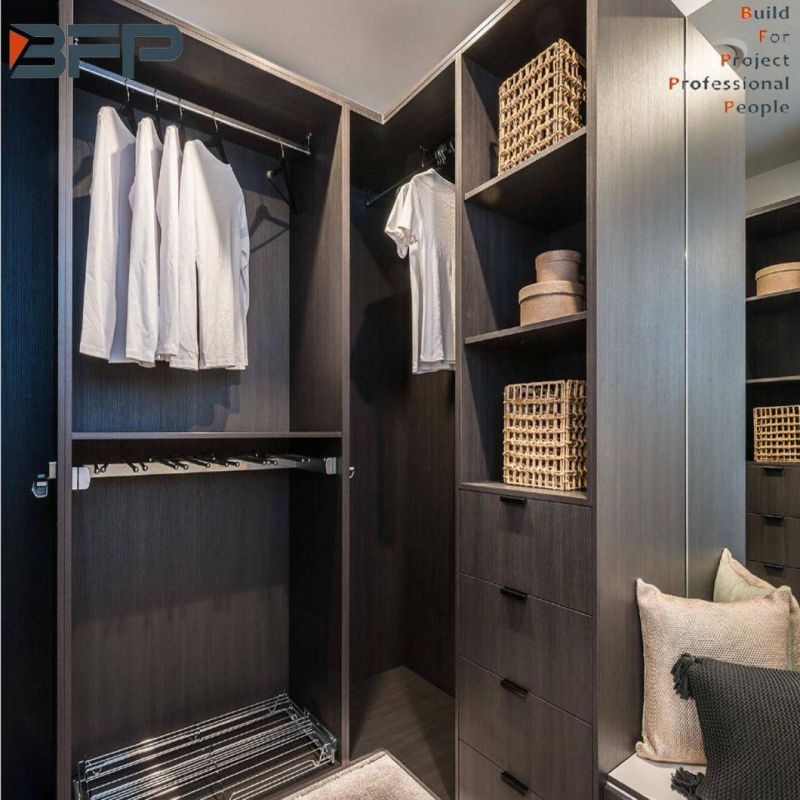 Luxury High End Design Affordable Price Melamine Faced Particleboard Walk in Wardrobe
