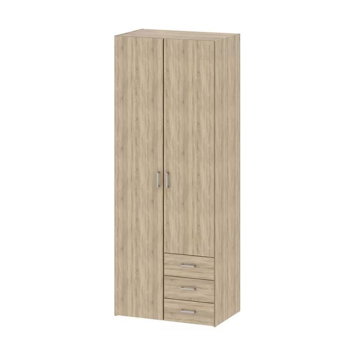 Modern Laminated Hinged Door Wooden Bedroom Wardrobe (HF-WF05122)