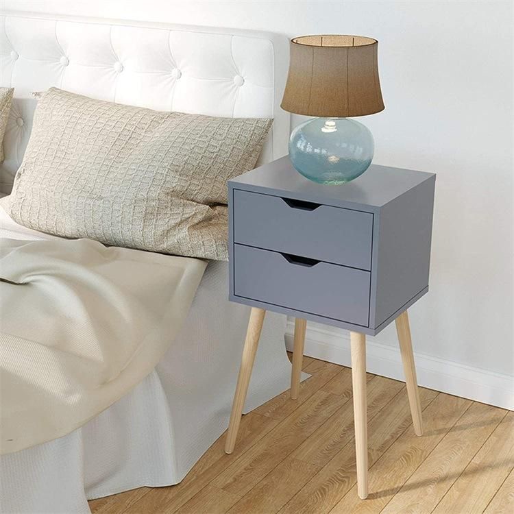 Factory Price Modern Wooden Bedside Nightstands