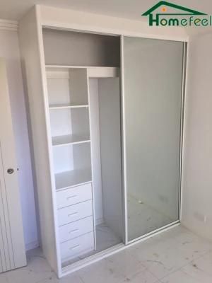 Modern Fashion in-Wall Design Bedroom Home Furniture Multi-Space Storage Wardrobe