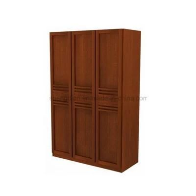 Hotel Furniture Melamine Finish Bedroom Wardrobe 3 Doors (SW-05)