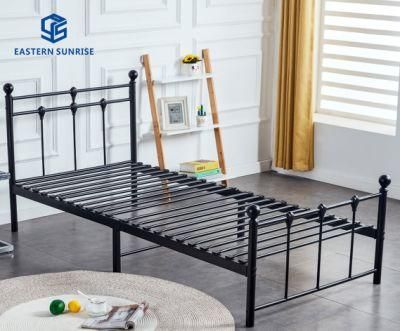 Home Furniture Metal Iron Steel Modern Single Bed Frame