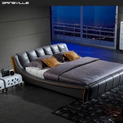 Hot Sale Classics Home Furniture Wall Bed Leather Bed King Size Bed Gc1615
