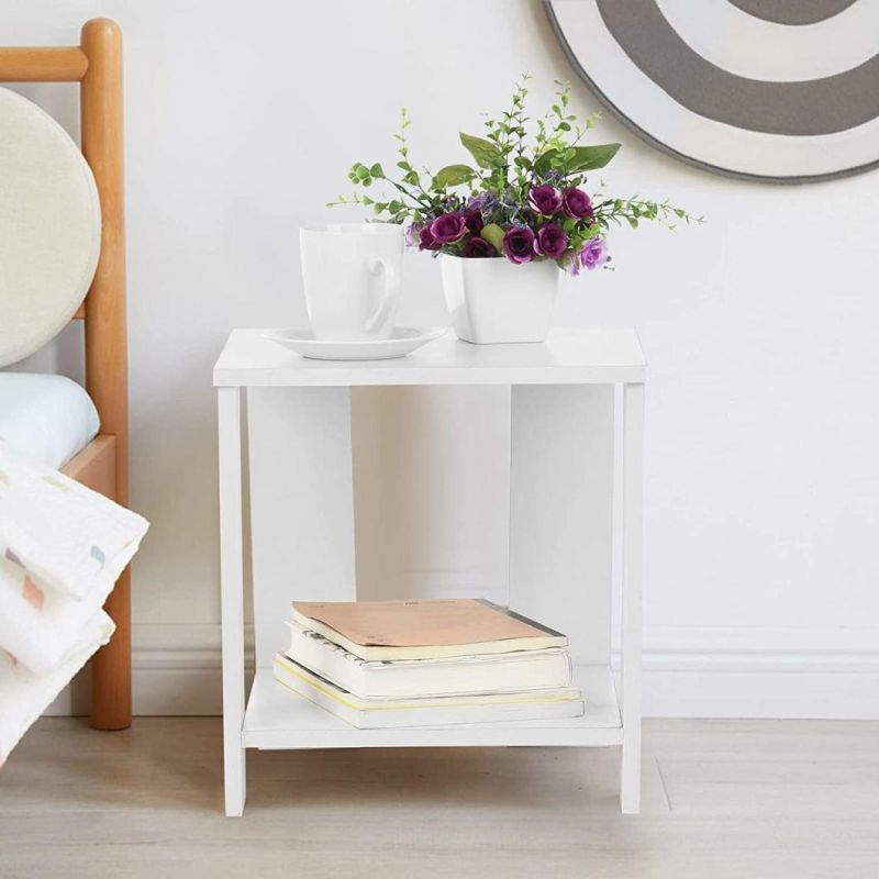 High Quality White Bedside Table Nightstand for Living Room Bedroom