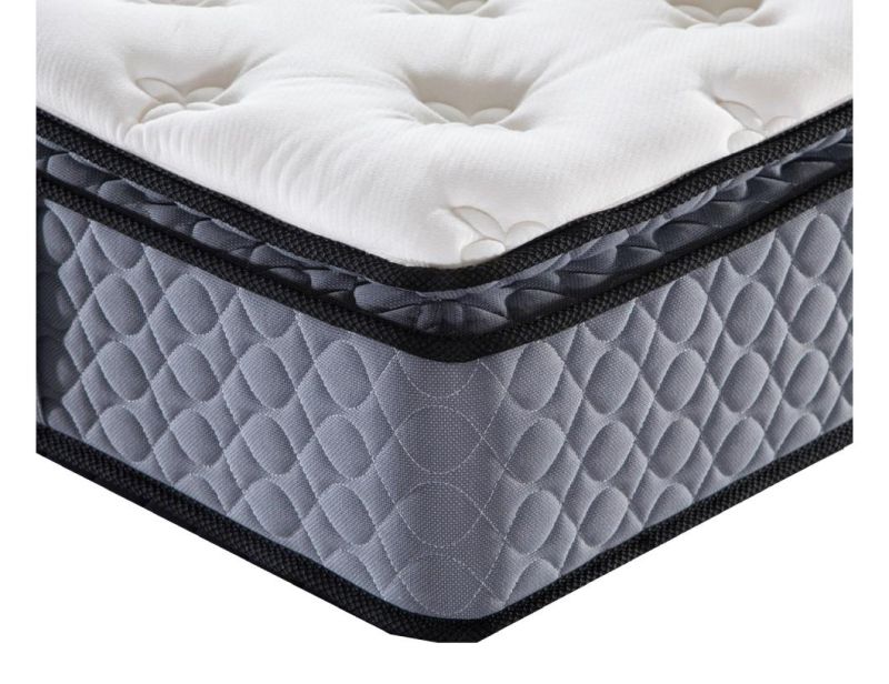 King Hotel Compressed Memory Foam Bed Natural Latex Topper Pad Sponge Coil Spring Mattress