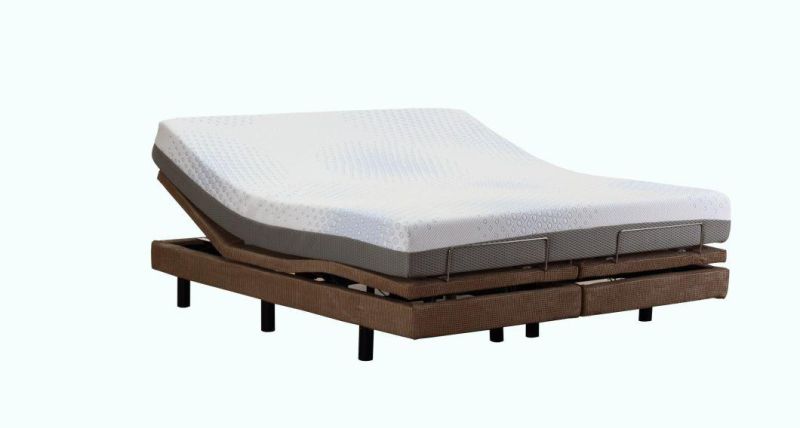 Modern Style Electric Adjustable with Memory Foam Mattress Massage Bed