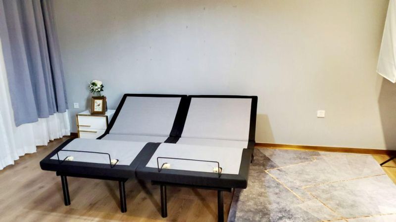 Fast Delivery Foldable Adjustable Beds for Seniors with Memory Foam Mattress