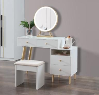 Home Furniture Bedroom White Color Modern Dresser with Morror