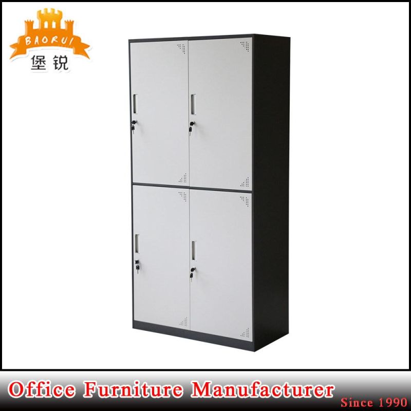 Jas-027 4-Doors Metal Cloth Wardrobe of Bedroom Design Furniture for Dormitory