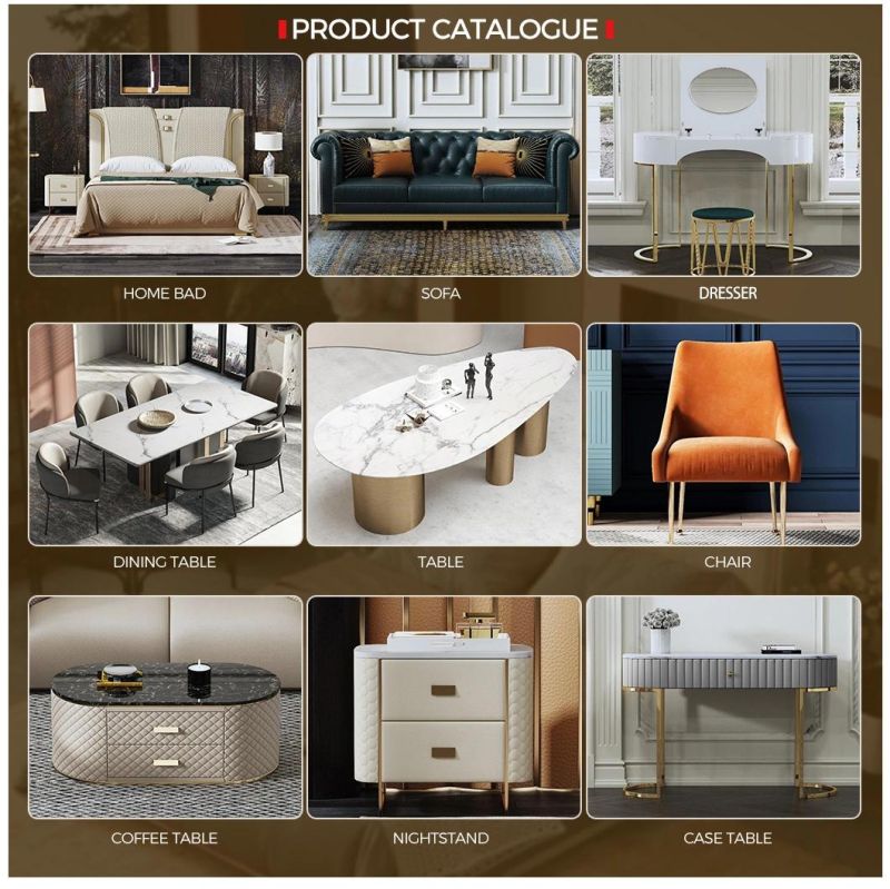 2021 China Modern Bedroom Furniture Double Beds for Home or Hotel Use