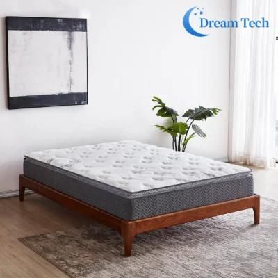 Wholesale High Quality Luxury King Size Furniture Bed Latex Spring Mattress for Home (LZN1612)