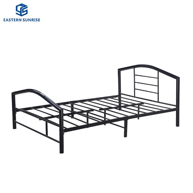 Heavy Loading Knock Down Structure Metal Single Bed for Army School