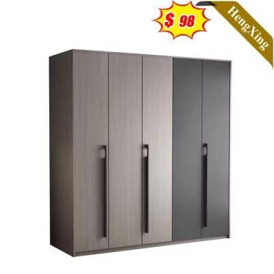 Modern Villa Hotel Home Bedroom Furniture Wood MDF Board 5 Doors Storage Closet Clothing Cabinet Swing Door Wardrobe (UL-21LV1907)