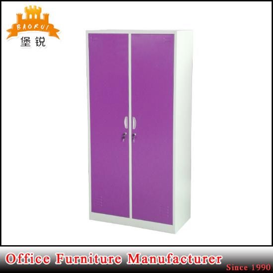 2 Door Metal Clothes Wardrobe Steel Almirah Locker