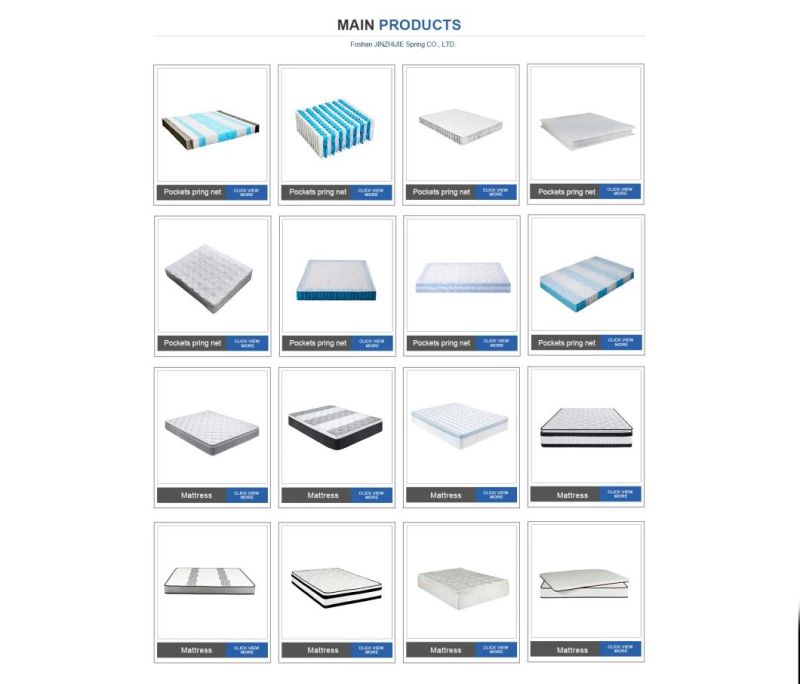3D Fabric Pocket-Coil-Spring High Density Foam Mattress for Bedroom/Hotel/Home/Furniture