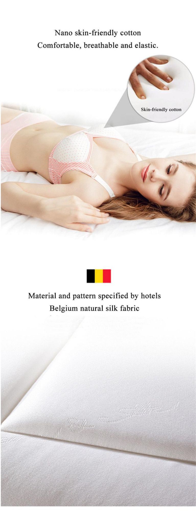 Hotel Innerspring Mattress Latex Layer Vacuum Compressed for Double Bed