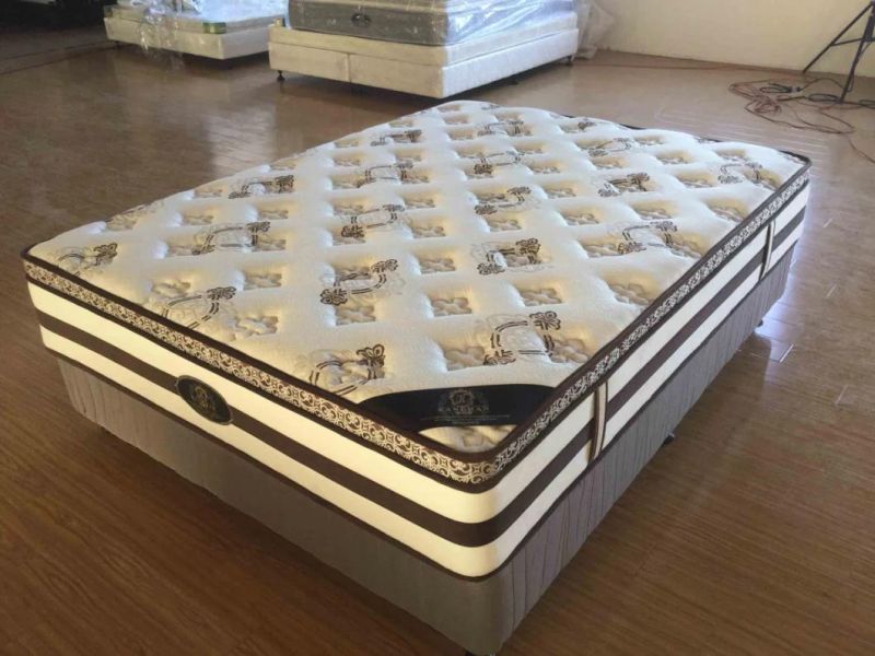 Durable Hotel Spring Box Bed Base and Mattress