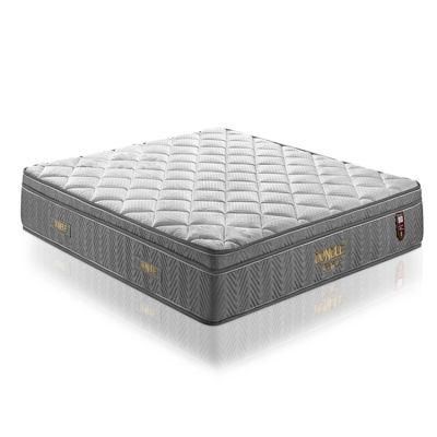 Special Design with Charming Emerald Colour Euro Pillow Top Pocket Spring Mattress