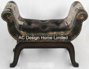 PU Leather/Wooden Indoor Single Seat U Shape Bench
