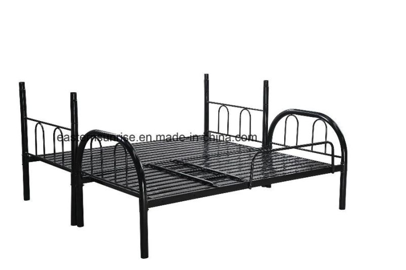 Dormitory Steel Kids Bunk Beds Children Bedroom Furniture Metal Loft Double Bed