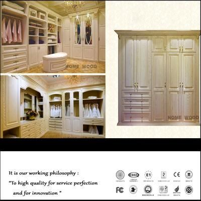 2015 British Style Light White Plywood Closet