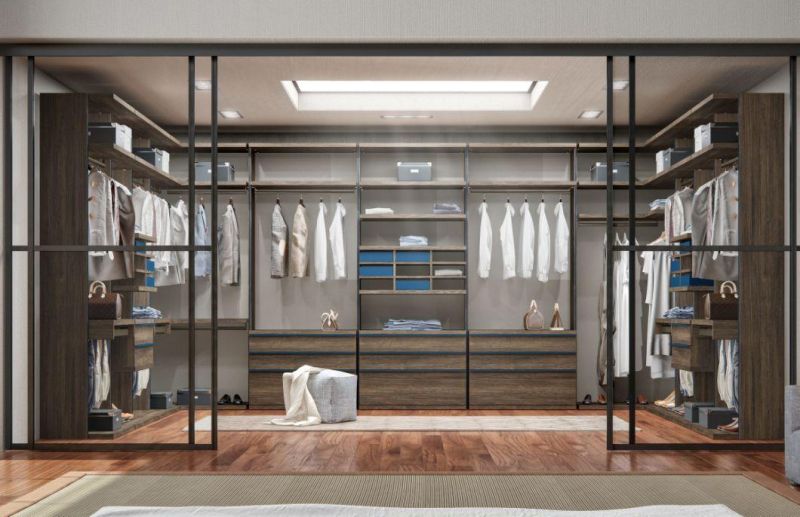 PA Armoire Wardrobe Opening Design Wall Cabinet Modern Women Apartment Closet Walk in Wardrobe
