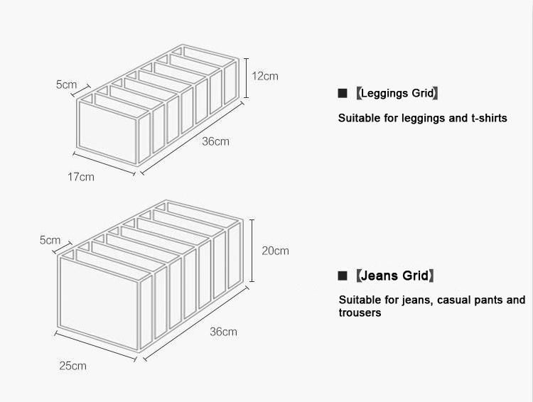 Clothes Pants Underwear Storage Box Foldable Wardrobe Clothes Organizer