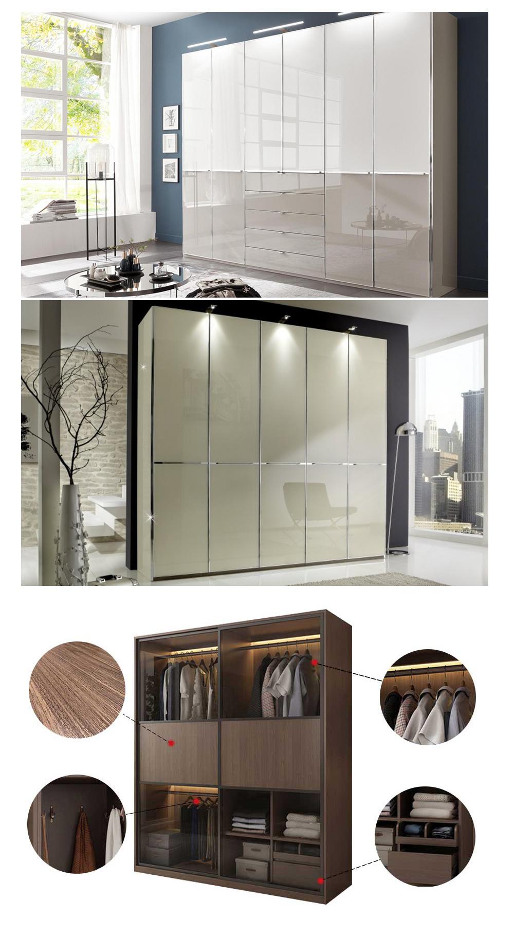 New Cheep 2door White Wooden Wardrobe Closet Furniture