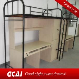 School Students Metal Bunk Bed with Desk