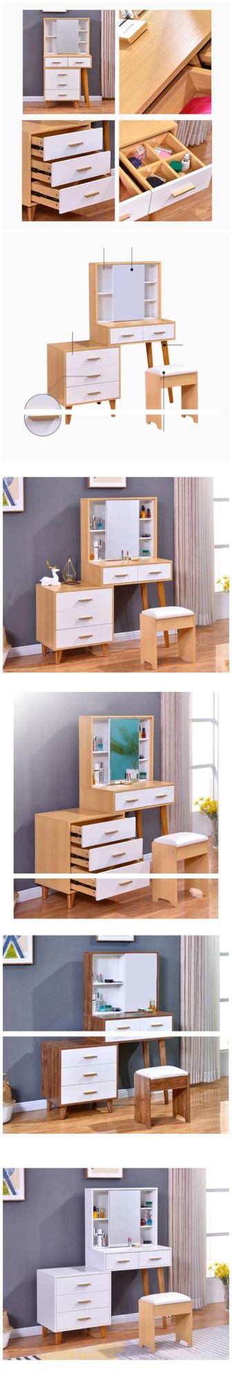 Nordic Dressing Table Bedroom Small Apartment Simple Modern Dressing Table Ins Wind Net Red Simple Dressing Table Economical 0023