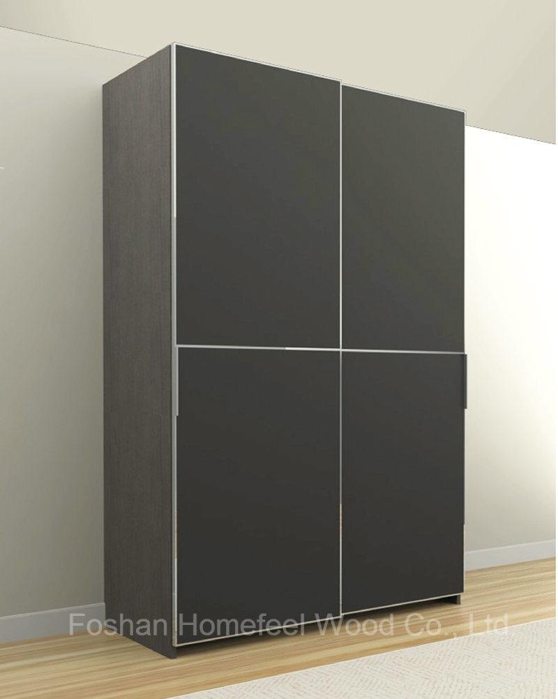 UV Gloss 2-Door Offset Sliding Door Bedroom Furniture Wardrobe (HF-SL01)