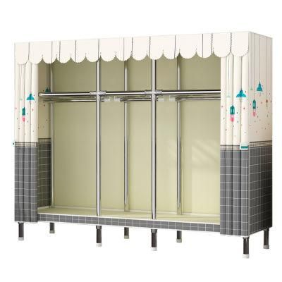Hot Sales Simple and Economical Assembled Fabric Wardrobe