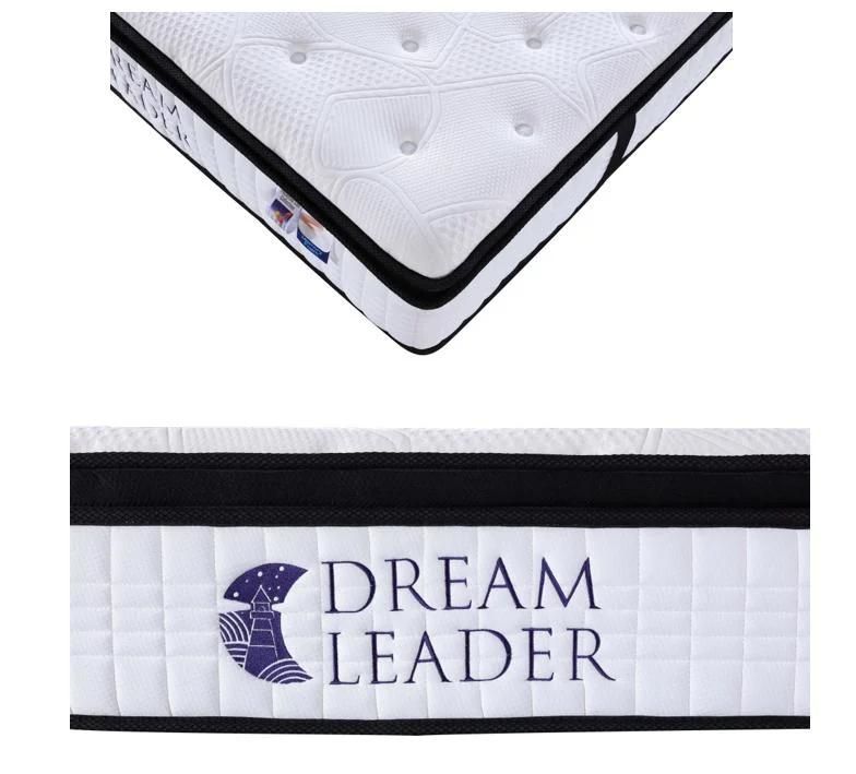 Pillow Top Memory Foam Mattresses Rolling-up Pocket Spring Mattress