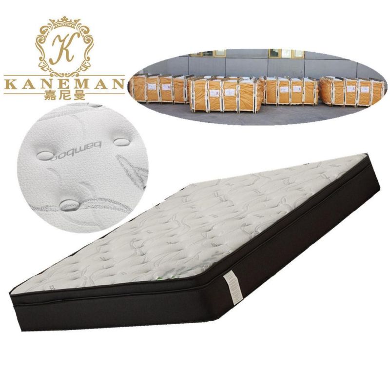 Foam Encased Pocket Spring Mattress Luxury Hotel Mattress Compressed in Pallet