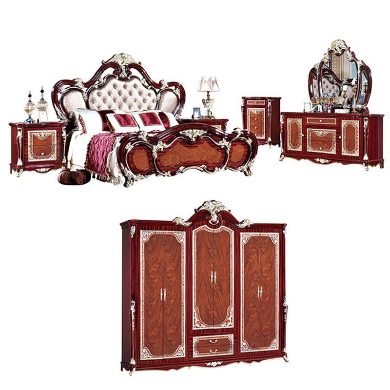 Hot Sales Antique Carved Wood Bedroom Furniture Sets for Sale