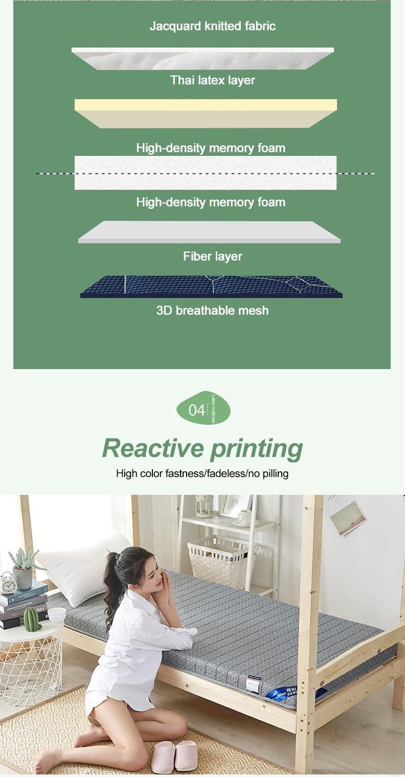 College Dorm Bed Mattress Multi-Purpose Portable Warm Memory Foam Double