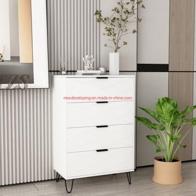 White Dresser 4 Drawer Chest/Nightstand for Home Bedroom