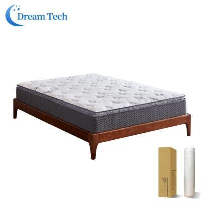 Customized Breathable Vacuum Pressed Knitted Fabric Spring Mattress
