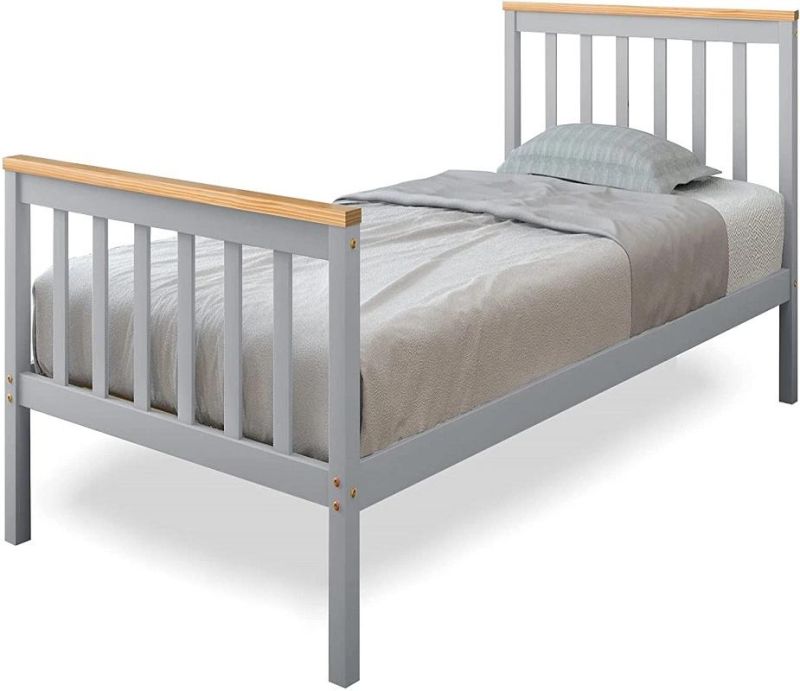 Nordic Home with Modern Furniture Bedroom Solid Wood Single Student Bed