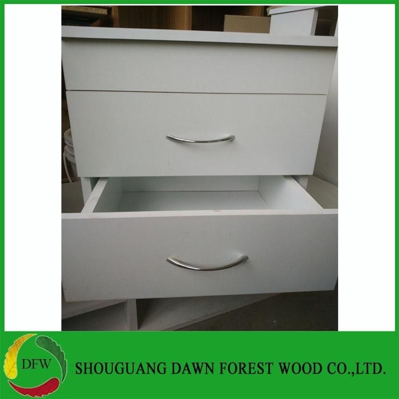 Panel Furniture Melamine Board Two Drawers Cabinet