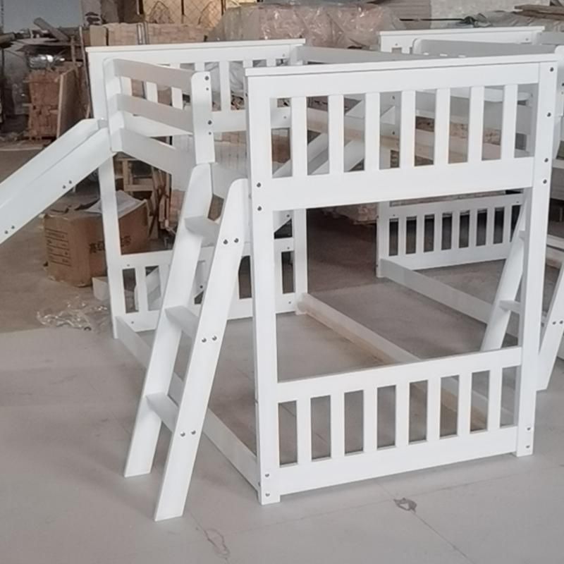 Children Bedroom Single Bed Children Bunk Bed with Stairs and Slide