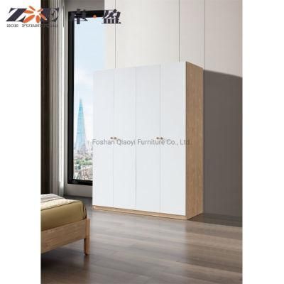Simple Modern Home Furniture Bedroom 4 Door Wardrobe Cabinet Latest Almirah Designs in Bedroom