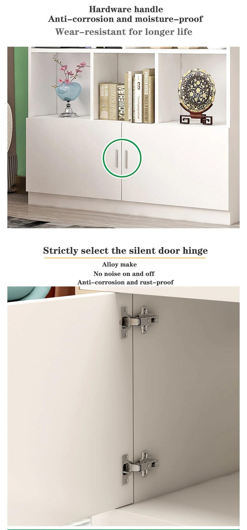 Simple Design Modern Home Glass Doors Office Furniture Filing Storage Cabinet Wardrobe Wooden Kitchen Cabinets